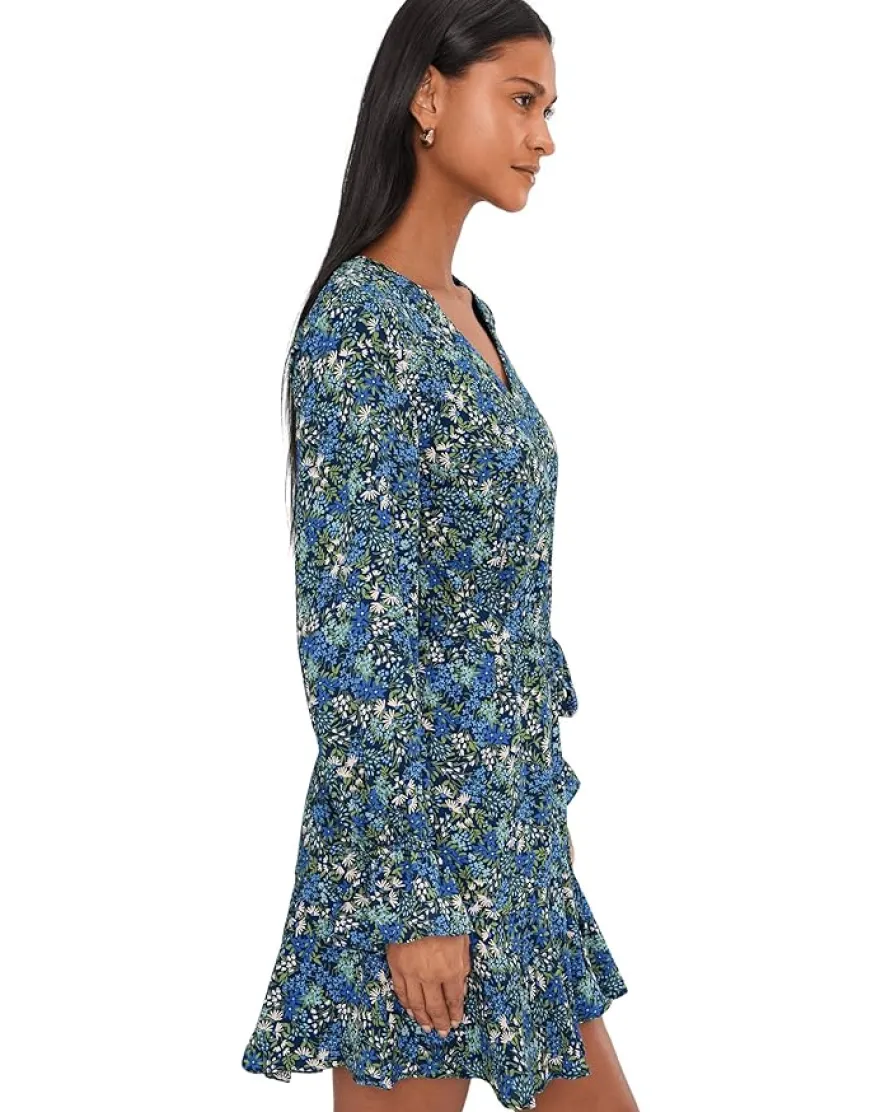 CeCe Long Sleeve Tie Waist Dress Women's