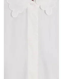 CeCe Short Sleeve Scallop Top Women's