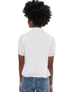 CeCe Short Sleeve Scallop Top Women's