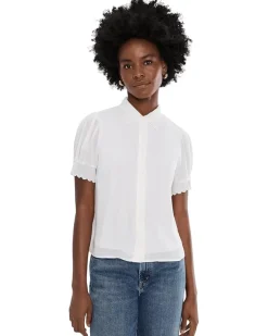 CeCe Short Sleeve Scallop Top Women's