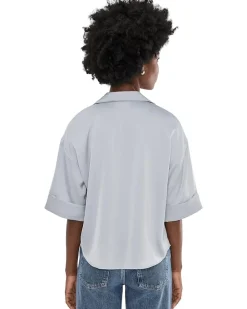 CeCe 3/4 Sleeve Drop Shoulder Boxy Top Women's