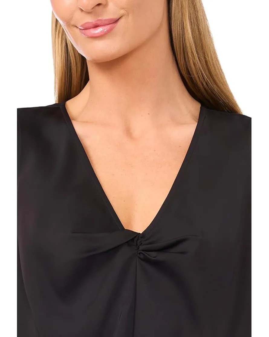CeCe Sleeveless Twist V-Neck Top Women's