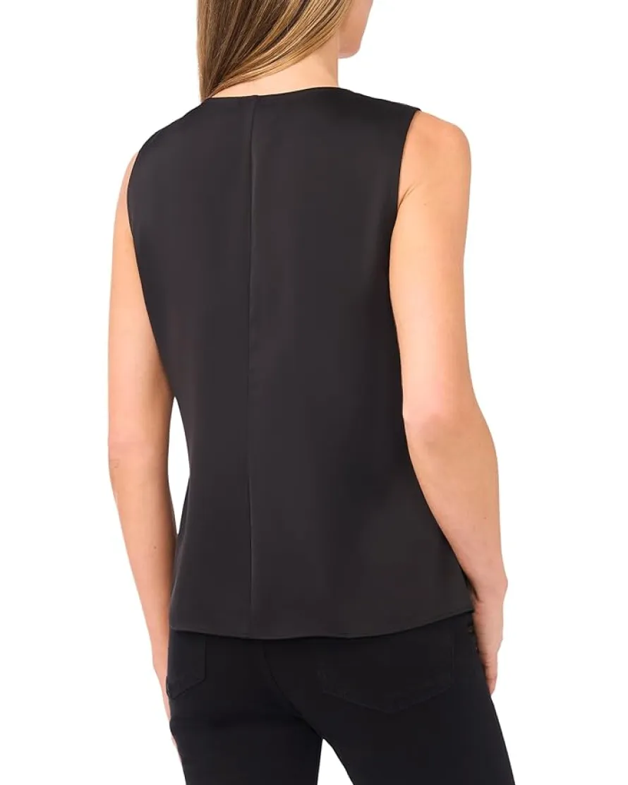 CeCe Sleeveless Twist V-Neck Top Women's