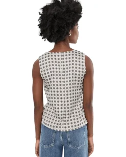 CeCe Twist V-Neck Sleeveless Top Women's