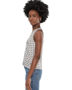 CeCe Twist V-Neck Sleeveless Top Women's