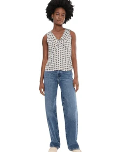 CeCe Twist V-Neck Sleeveless Top Women's