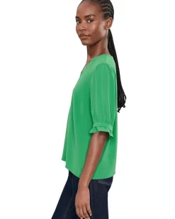 CeCe V-Neck Elbow Sleeve Top Women's