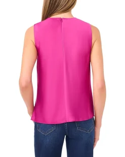 CeCe V-neck Twist Sleeveless Top Women's
