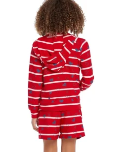Chaser Kids Heart Stripe Zip-Up Hoodie (Little Kids/Big Kids)