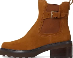 Cole Haan Shibley Waterproof Lug Buckle Booties Women's