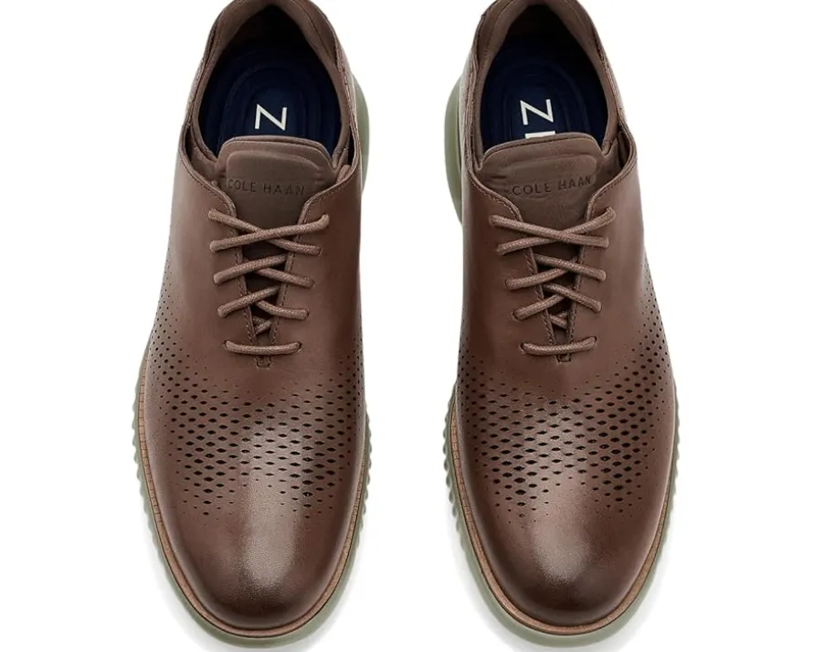 Cole Haan 2.Zerogrand Casual Lightweight Leather Laser Wing Tip Oxfords Men's