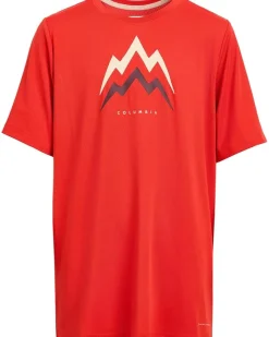 Columbia Kids Tech Trail Utility Short Sleeve Graphic Crew (Little Kid/Big Kid)