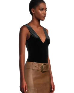 Commando Velvet Deep-V Bodysuit Women's
