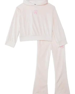 Converse Kids Velour Pullover Hoodie & Flare Legging Set (Big Kid/Little Kid)