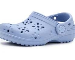 Crocs Kids Classic Clogs with Floral Cut Out Design (Toddler)