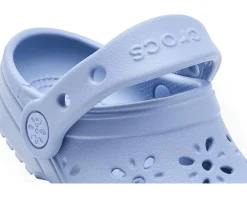 Crocs Kids Classic Clogs with Floral Cut Out Design (Toddler)