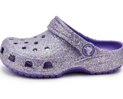 Crocs Kids Classic Glitter Clogs (Toddler)