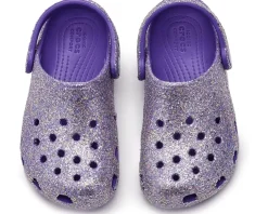 Crocs Kids Classic Glitter Clogs (Toddler)