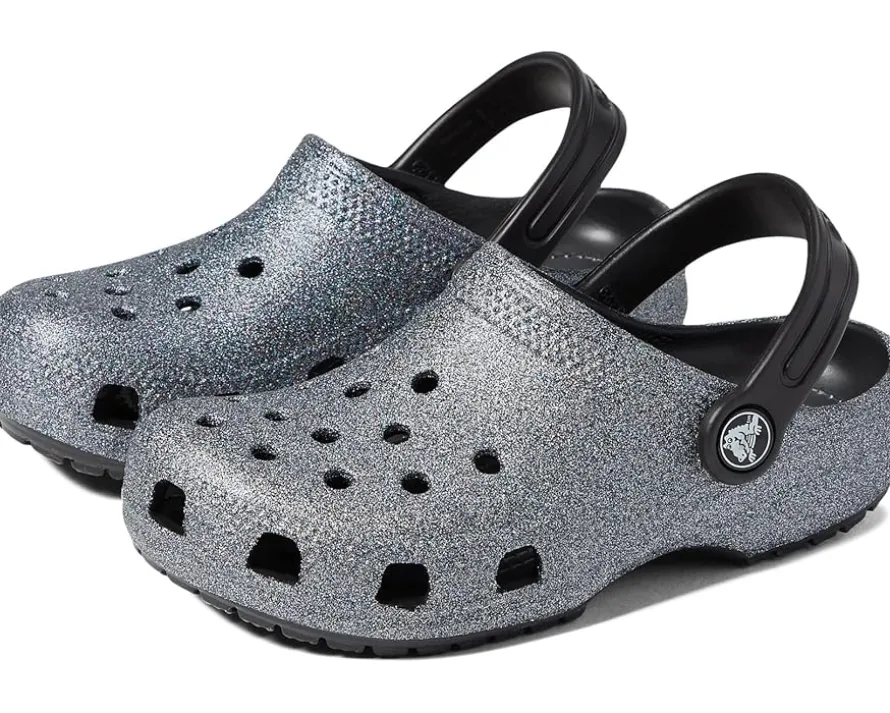 Crocs Kids Classic Glitter Clogs (Little Kid/Big Kid)