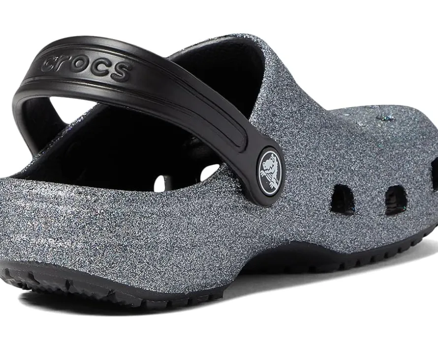 Crocs Kids Classic Glitter Clogs (Little Kid/Big Kid)