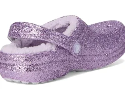 Crocs Kids Classic Lined Glitter Clog (Little Kid/Big Kid)