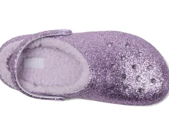 Crocs Kids Classic Lined Glitter Clog (Little Kid/Big Kid)