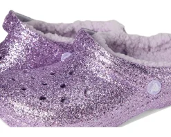Crocs Kids Classic Lined Glitter Clog (Little Kid/Big Kid)