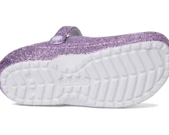 Crocs Kids Classic Lined Glitter Clog (Little Kid/Big Kid)