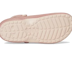 Crocs Kids Classic Lined Glitter Clogs (Little Kid/Big Kid)