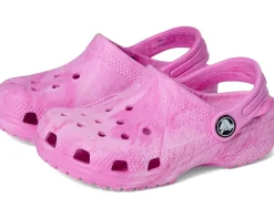 Crocs Kids Classic Marbled Tie-Dye Clogs (Toddler)
