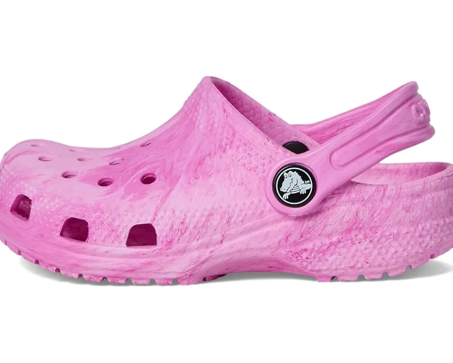 Crocs Kids Classic Marbled Tie-Dye Clogs (Toddler)