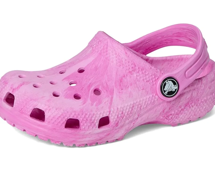 Crocs Kids Classic Marbled Tie-Dye Clogs (Toddler)