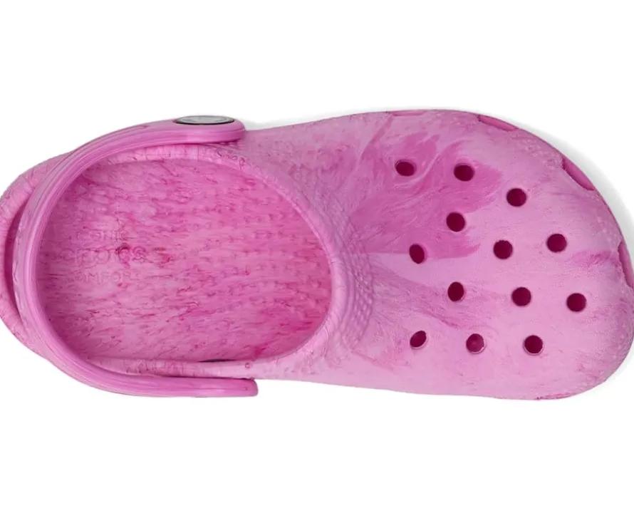 Crocs Kids Classic Marbled Tie-Dye Clogs (Toddler)