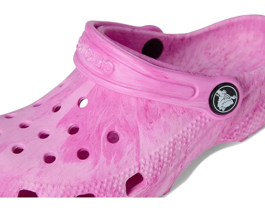 Crocs Kids Classic Marbled Tie-Dye Clogs (Toddler)
