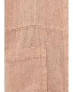 Elliott Lauren At Ease, Button Front Sleeveless Shirt with Patch Pocket Women's