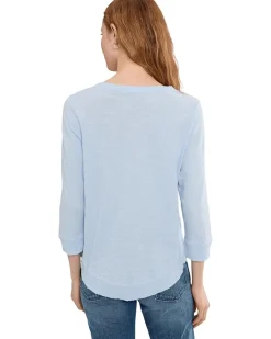 Elliott Lauren Garment Dye Tees - V-Neck 3/4 Sleeve Tee Women's