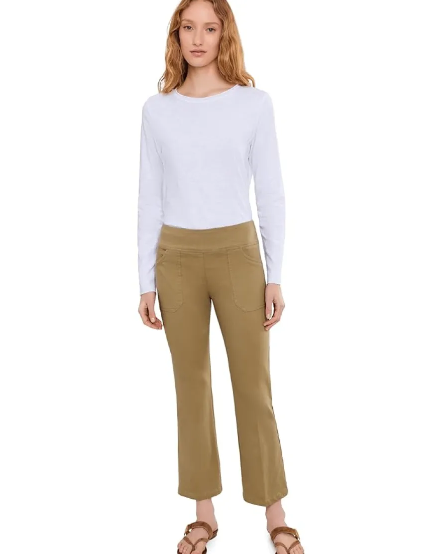 Elliott Lauren Garment Dye Tees - Long Sleeve Tee With Raw Edges Women's