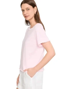 Elliott Lauren Garment Dye Tees - Short Sleeve Crew Neck Tee Women's