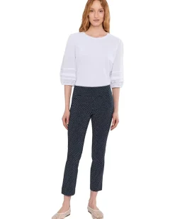 Elliott Lauren Mixed Signals - Knit Woven Combo Top With Balloon Sleeves Women's