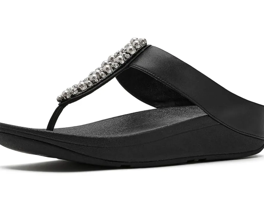 FitFlop Fino Pearls-and-crystal Toe-post Sandals Women's