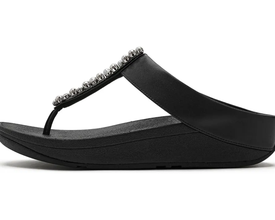 FitFlop Fino Pearls-and-crystal Toe-post Sandals Women's