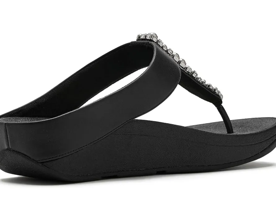 FitFlop Fino Pearls-and-crystal Toe-post Sandals Women's