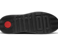 FitFlop F-Mode Folded-Knot Leather Flatform Short Boots Women's