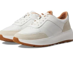 FitFlop F-Mode Leather/Suede Flatform Sneakers Women's