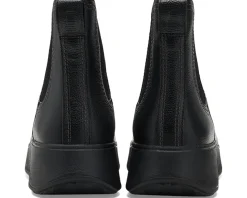 FitFlop F-Mode Stitch Warm Tumbled-Leather Chelsea Boots Women's
