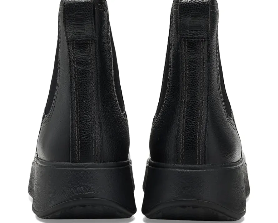 FitFlop F-Mode Stitch Warm Tumbled-Leather Chelsea Boots Women's