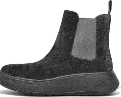 FitFlop F-Mode Suede Flatform Chelsea Boots Women's