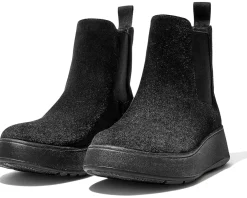FitFlop F-Mode Suede Flatform Chelsea Boots Women's