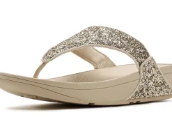 FitFlop Lulu Multi-Tonal Glitter Toe-Post Sandals Women's
