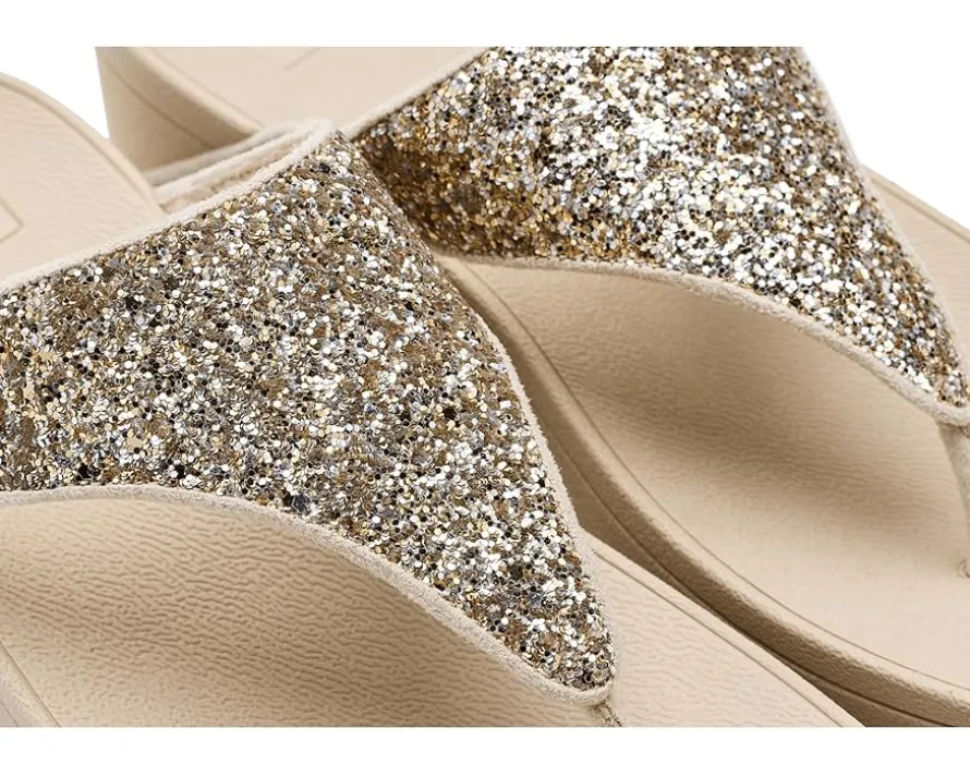 FitFlop Lulu Multi-Tonal Glitter Toe-Post Sandals Women's